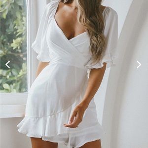 Selfie Leslie Ruffle Hem Dress